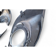Mazda 3 Speed 10-13 Front Bumper Cover Fog Light Grille Bezel Left/Right, Set, BBN6-50-C11C, E054, OEM, 2010, 2011, 2012, 2013