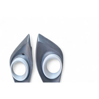 Mazda 3 Speed 10-13 Front Bumper Cover Fog Light Grille Bezel Left/Right, Set, BBN6-50-C11C, E054, OEM, 2010, 2011, 2012, 2013