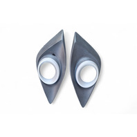 Mazda 3 Speed 10-13 Front Bumper Cover Fog Light Grille Bezel Left/Right, Set, BBN6-50-C11C, E054, OEM, 2010, 2011, 2012, 2013