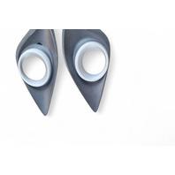 Mazda 3 Speed 10-13 Front Bumper Cover Fog Light Grille Bezel Left/Right, Set, BBN6-50-C11C, E054, OEM, 2010, 2011, 2012, 2013