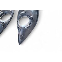 Mazda 3 Speed 10-13 Front Bumper Cover Fog Light Grille Bezel Left/Right, Set, BBN6-50-C11C, E054, OEM, 2010, 2011, 2012, 2013