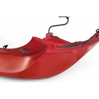 Mazda 3 Speed 10-13 Rear Bumper Cover Assembly, BCD2-50-221F-BB, E054, OEM, 2010, 2011, 2012, 2013