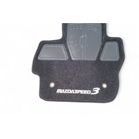 Mazda 3 Speed 09-13 Carpet Floor Mats 4 Piece Set Black, 0000-8B-L65, E054, OEM, 2009, 2010, 2011, 2012, 2013