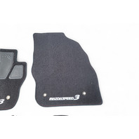 Mazda 3 Speed 09-13 Carpet Floor Mats 4 Piece Set Black, 0000-8B-L65, E054, OEM, 2009, 2010, 2011, 2012, 2013