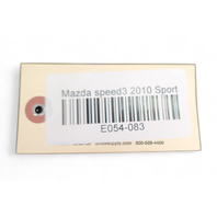 Mazda 3 Speed 10-13 Trunk Carpet Mat Trim Black Cargo Spare Tire Cover E054, OEM, 2010, 2011, 2012, 2013