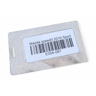 Mazda 3 Speed 07-10 Axle Drive Shaft Front Right/Passenger GG46-25-500C, E054, OEM, 2007, 2008, 2009, 2010