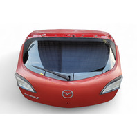 Mazda 3 Speed 10-13 Trunk Deck Luggage Lid w/ Spoiler Red, BBY6-62-02XB, E054, OEM, 2010, 2011, 2012, 2013