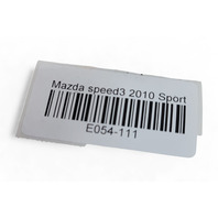 Mazda 3 speed 10-13 Front Seat Belt Buckle Left/Driver Black BBY4-57-680-02, E054, OEM, 2010, 2011, 2012, 2013