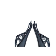Lexus RC F 15-20 Front Left/Right Driver Center Console Cover Panel Trim Set (2), E055, OEM, 2015, 2016, 2017, 2018, 2019, 2020