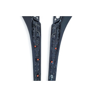 Lexus RC F 15-20 Front Left/Right Driver Center Console Cover Panel Trim Set (2), E055, OEM, 2015, 2016, 2017, 2018, 2019, 2020