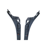 Lexus RC F 15-20 Front Left/Right Driver Center Console Cover Panel Trim Set (2), E055, OEM, 2015, 2016, 2017, 2018, 2019, 2020