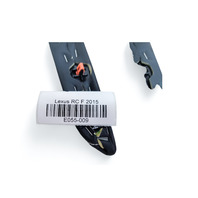 Lexus RC F 15-20 Front Left/Right Driver Center Console Cover Panel Trim Set (2), E055, OEM, 2015, 2016, 2017, 2018, 2019, 2020