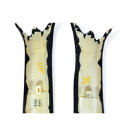 Lexus RC F 15-24 Front Pillar Cover Trim Garnish Exterior Right/Left Set, E055, OEM, 2015, 2016, 2017, 2018, 2019, 2020, 2021, 2022, 2023, 2024