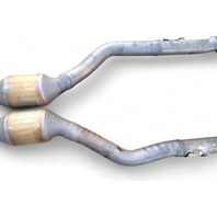 Lexus RC F 15-23 Center Exhaust Pipe Muffler Front 17410-38511, E055, OEM, 2015, 2016, 2017, 2018, 2019, 2020, 2021, 2022, 2023