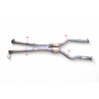 Lexus RC F 15-23 Center Exhaust Pipe Muffler Front 17410-38511, E055, OEM, 2015, 2016, 2017, 2018, 2019, 2020, 2021, 2022, 2023