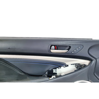 Lexus RC F 15-17 Front Door Panel Trim Left/Driver Black 67620-24720-22, E055, OEM, 2015, 2016, 2017