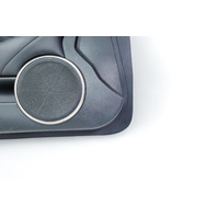Lexus RC F 15-17 Front Door Panel Trim Left/Driver Black 67620-24720-22, E055, OEM, 2015, 2016, 2017