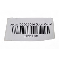 Lexus IS300 01-05 Glove Box Assembly Black 55550-53020-C0, E056, OEM, 2001, 2002, 2003, 2004, 2005