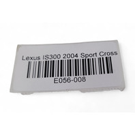 Lexus IS300 Wagon 03-05 Taillight Lamp Body Rear Right/Passenger Side  81551-53140, E056, OEM, 2003, 2004, 2005