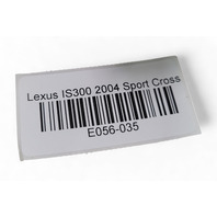 Lexus IS300 01-05 Side View Mirror Right, Dark Grey, 87910-53090-B1, E056, OEM, 2001, 2002, 2003, 2004, 2005