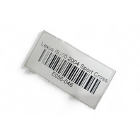 Lexus IS300 Wagon 01-05 Trunk Carpet Mat Trim Black Cargo Spare Tire Cover E056, OEM, 2001, 2002, 2003, 2004, 2005