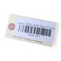 Lexus IS300 01-05 Front Right Anti-Skid ABS Speed Wire Harness w/Sensor, 89542-51010, E056, OEM, 2001, 2002, 2003, 2004, 2005