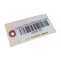 Lexus IS300 02-05 Front Door Panel Trim Left Black Interior 67620-53121-C0, E056, OEM, 2002, 2003, 2004, 2005