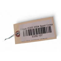 Lexus IS300 Wagon 01-05 Spare Tire Tool Set Kit Jack Assembly Wrench 6 Piece 09111-02020, E056, OEM, 2001, 2002, 2003, 2004, 2005