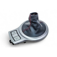 Scion FR-S 13-16 Center Console Shifter Trim Bezel Boot Cover Silver M/T, E057, OEM, 2013, 2014, 2015, 2016