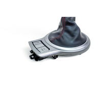 Scion FR-S 13-16 Center Console Shifter Trim Bezel Boot Cover Silver M/T, E057, OEM, 2013, 2014, 2015, 2016