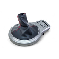 Scion FR-S 13-16 Center Console Shifter Trim Bezel Boot Cover Silver M/T, E057, OEM, 2013, 2014, 2015, 2016
