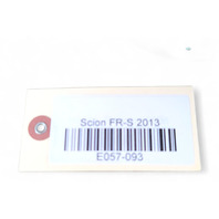 Scion FR-S 13-16 Rear Left, Driver's ABS Brake Wheel Speed Sensor, SU003-00665, E057, OEM, 2013, 2014, 2015, 2016