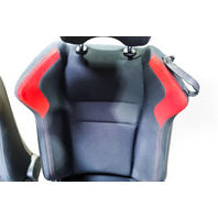Scion FR-S 13-16 Front Left & Right Cloth Black/Red Seats SU003-04406, E057, OEM, 2013, 2014, 2015, 2016