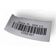 Acura RL 05-08 Headlight Head Light Lamp Xenon Right Passenger 33101-SJA-A0, E058, OEM, 2005, 2006, 2007, 2008