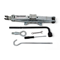 Acura RL 05-12 Spare Tire Jack Wheel Cover Holder Carrier W/ Tools Complete 84542-SJA-A01, E058, OEM, 2005, 2006, 2007, 2008, 2009, 2010, 2011, 2012