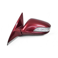 Acura RL 05-10 Side View Mirror, Left/Driver, Red, 76250-SJA-315ZG, E058, OEM, 2005, 2006, 2007, 2008, 2009, 2010
