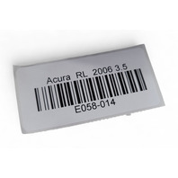 Acura RL 05-12 Front Door Speaker Set Bose 39120-SJA-A02, E058, OEM, 2005, 2006, 2007, 2008, 2009, 2010, 2011, 2012