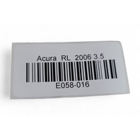 Acura RL 05-06 Radio Garnish Center Trim Silver Left/Right Set 77250-SJA-A01ZA, E058, OEM, 2005, 2006