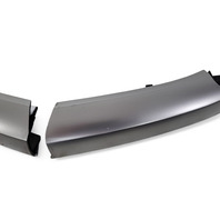 Acura RL 05-06 Radio Garnish Center Trim Silver Left/Right Set 77250-SJA-A01ZA, E058, OEM, 2005, 2006