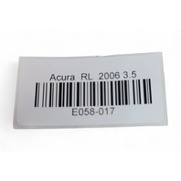 Acura RL 05-12 Rear Door Speaker Set Bose 39120-S3V-A91, E058, OEM, 2005, 2006, 2007, 2008, 2009, 2010, 2011, 2012