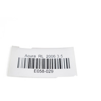 Acura RL 05-12 Dash Center Digital Clock Screen Display Speaker Black 39120-SJA-A61, E058, OEM, 2005, 2006, 2007, 2008, 2009, 2010, 2011, 2012