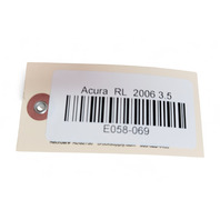 Acura RL 05-08 Rear Right Door Panel Trim Black 83701-SJA-A15ZH, E058, OEM, 2005, 2006, 2007, 2008