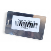 Acura RL 05-08 Front Radiator Body Cover 71123-SJA-A00, E058, OEM, 2005, 2006, 2007, 2008