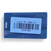 Acura RL 05-08 Engine Cover 3.5L 17121-RJA-A01, E058, OEM, 2005, 2006, 2007, 2008