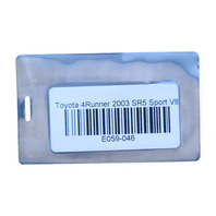 Toyota 4Runner 03-05 Fender Wheel Opening Flare Right/Passenger Grey, 53847-35110, E059, OEM, 2003, 2004, 2005