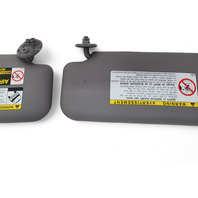Toyota 4Runner 03-05 Sunvisor Sun Visor Gray Left/Right Set (2), 74320-35A00-B0, E059, OEM, 2003, 2004, 2005