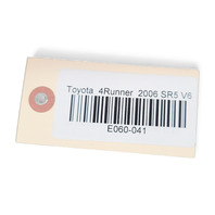 Toyota 4Runner 03-09 Rear Trunk Tonneau Sun Shade Security Cover 64901-35040-B1, E060, OEM, 2003, 2004, 2005, 2006, 2007, 2008, 2009