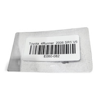 Toyota 4Runner 05-09 Quarter Wheel Opening Flare/Molding Rear Left/Driver Silver Metallic, 75654-35100-B0, E060, OEM, 2005, 2006, 2007, 2008, 2009