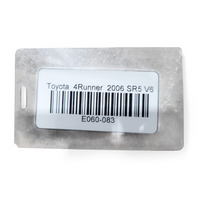 Toyota 4Runner 05-09 Quarter Wheel Opening Flare/Molding Rear Right/Passenger Silver Metallic 75653-35100-B0, E060, OEM, 2005, 2006, 2007, 2008, 2009