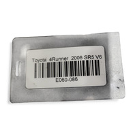 Toyota 4Runner 05-09 Door Molding Trim Front Left/Driver Silver Metallic, 75732-35130-B0, E060, OEM, 2005, 2006, 2007, 2008, 2009